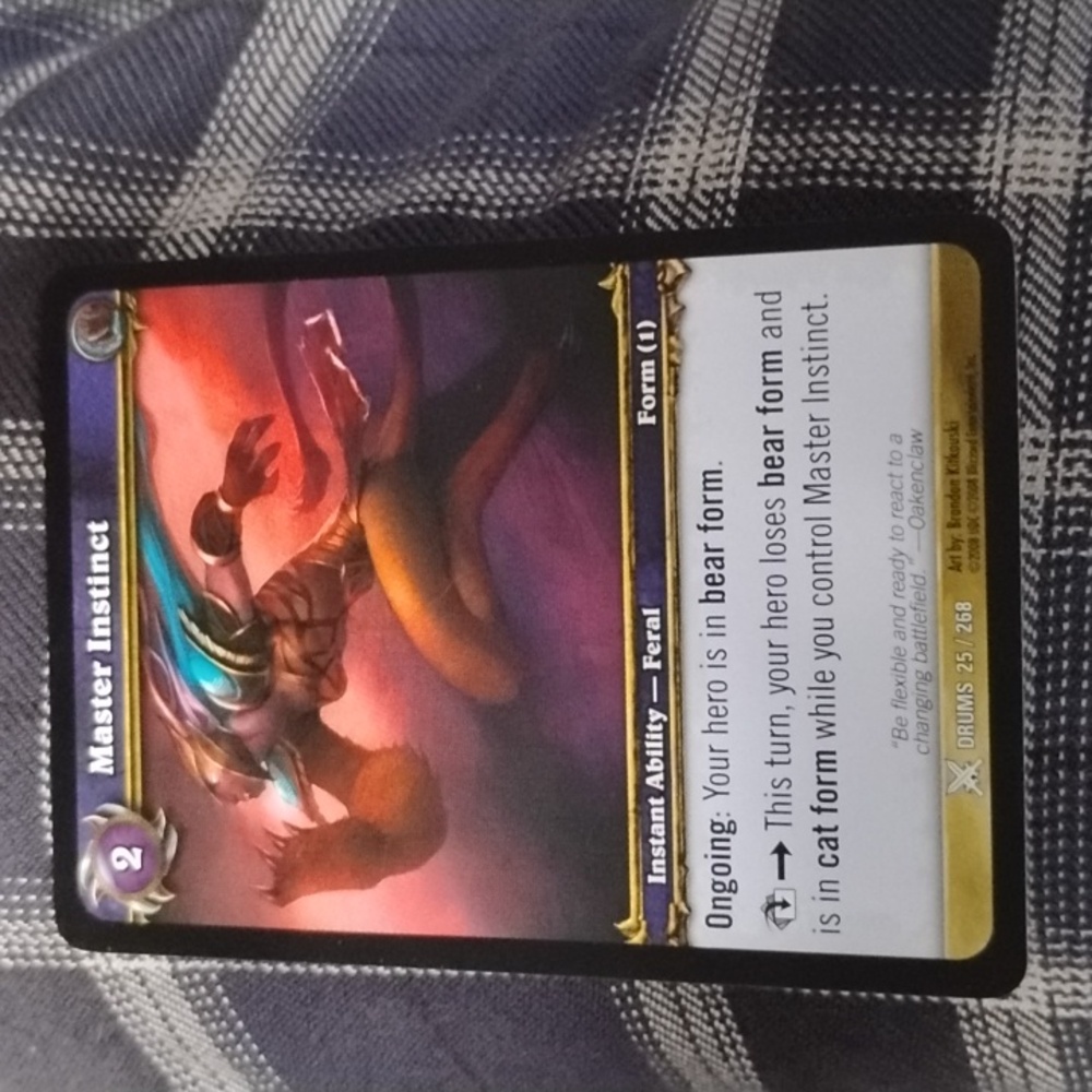 World of Warcraft: Drums "MASTER INSTINCT" #25/268 Ability Trading Card